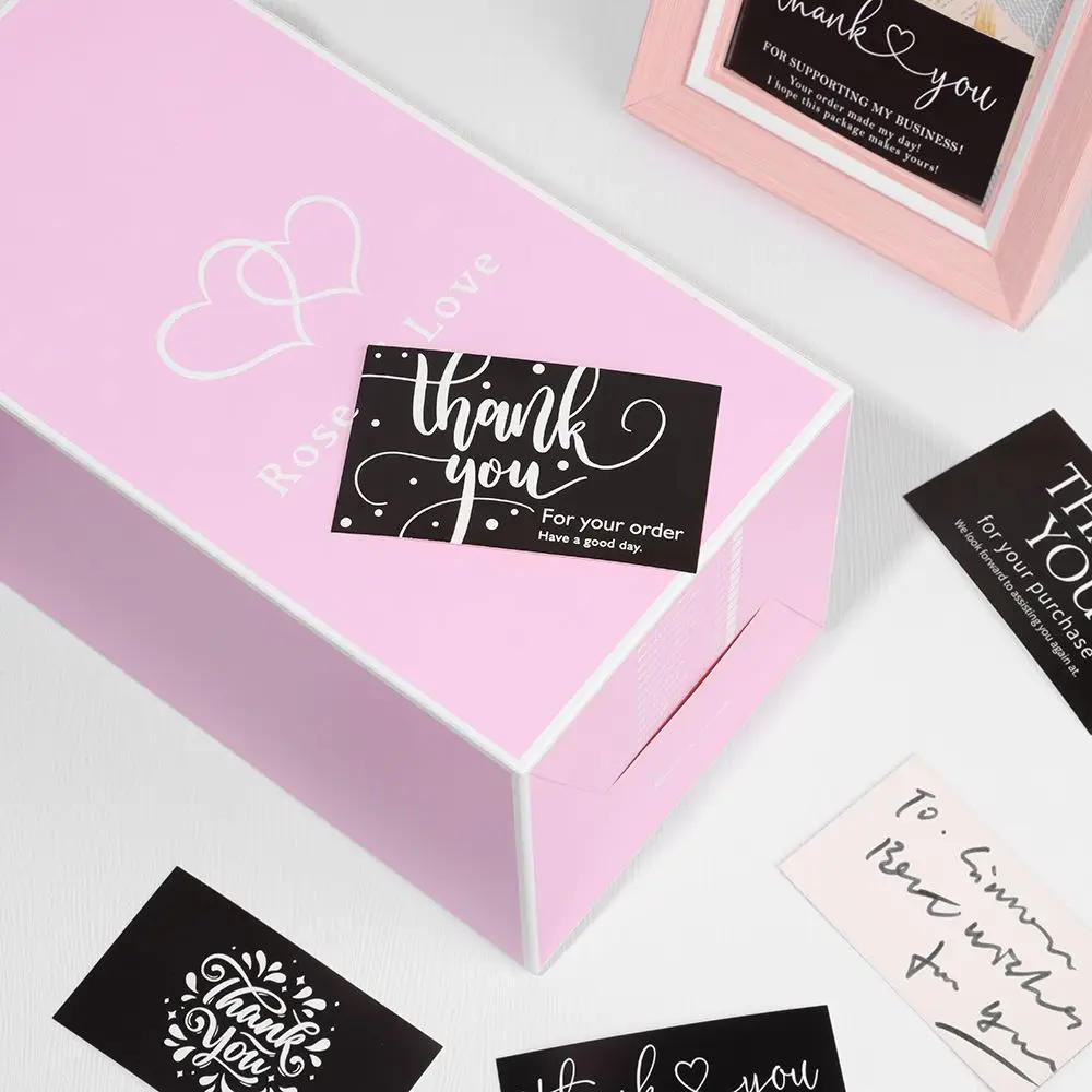 Description Picture 6 of item30/50pcs Package Inserts DIY Packaging for Supporting My Small Business Greeting Cardstock Thank You Cards Appreciation Labels