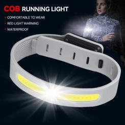 Portable COB Flashlight Built-in Battery Type-C Charging 3 Lighting Modes Sports Wristband Lantern For Camping Night Running