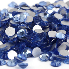 Lt.Sapphire 3D Nail Art Decorations ss3 ss4 ss5 ss6 ss8 ss10 ss12 ss16 ss20 ss30 ss34 Glass/Crystal Nails Non HotFix Rhinestones
