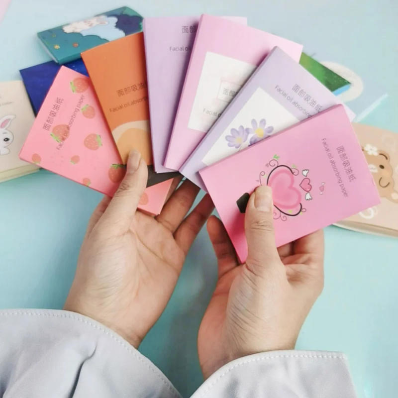 Description Picture 4 of item50PCS Facial Oil Absorbing Paper Face Oil Absorbing Paper Fragrance Portable Oil-absorbing Face Cleaning Beauty Makeup Tools