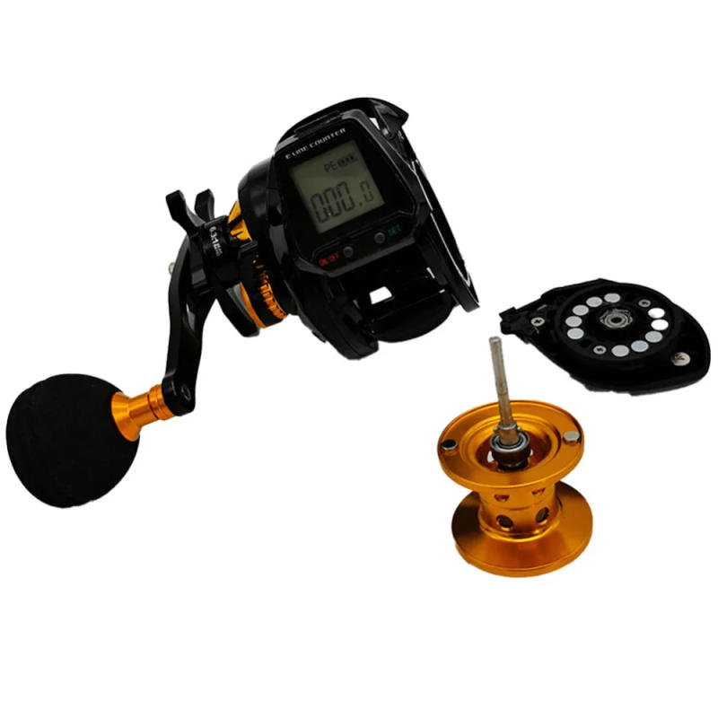 Description Picture 4 of itemHook Reminder Digital Fishing Baitcasting Reel Large Display 6.3:1 Digital Fishing Reel With Line Counter Electric