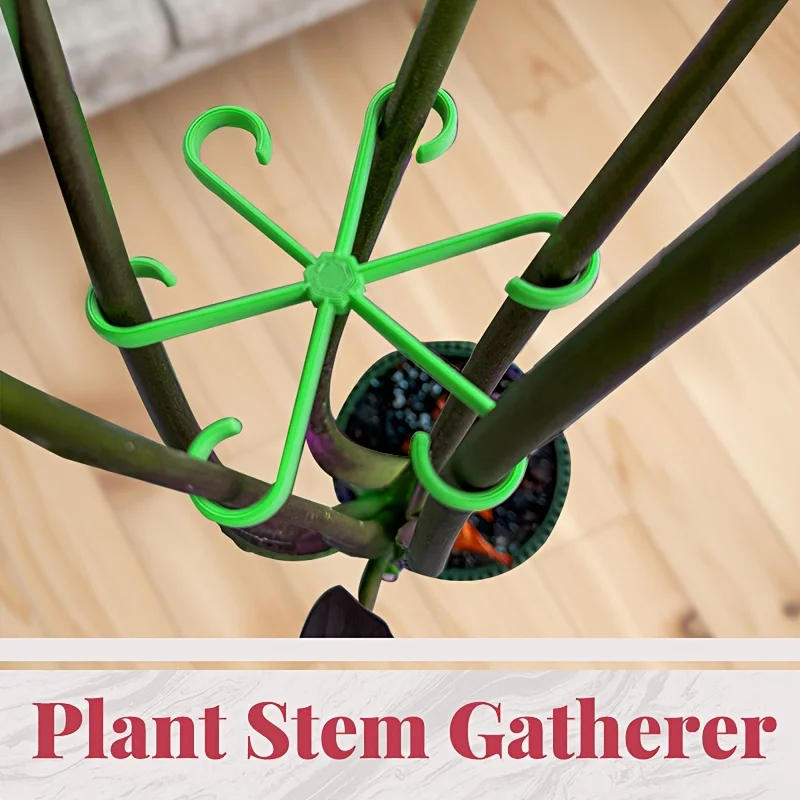 Description Picture 6 of item4 Piece Set Of Plant Stem Clips For Indoor Climbing Plants Plastic Plant Stands Flower Stem Gathering Clips Gardening Tools