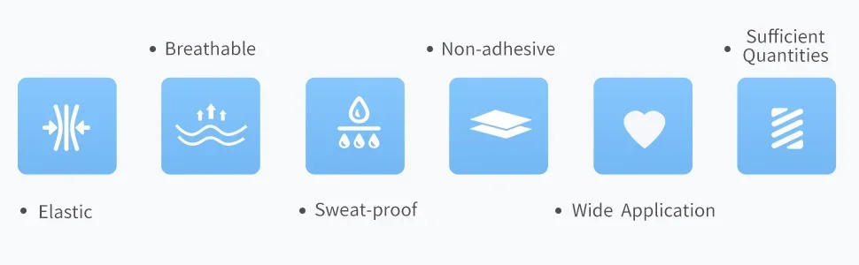 Description Picture 5 of item2.5/3.8/5cm 9.1Meters Sport Athletic Waterproof Cotton White Boxing Adhesive Tape Strain Injury Support Sport Binding Bandage