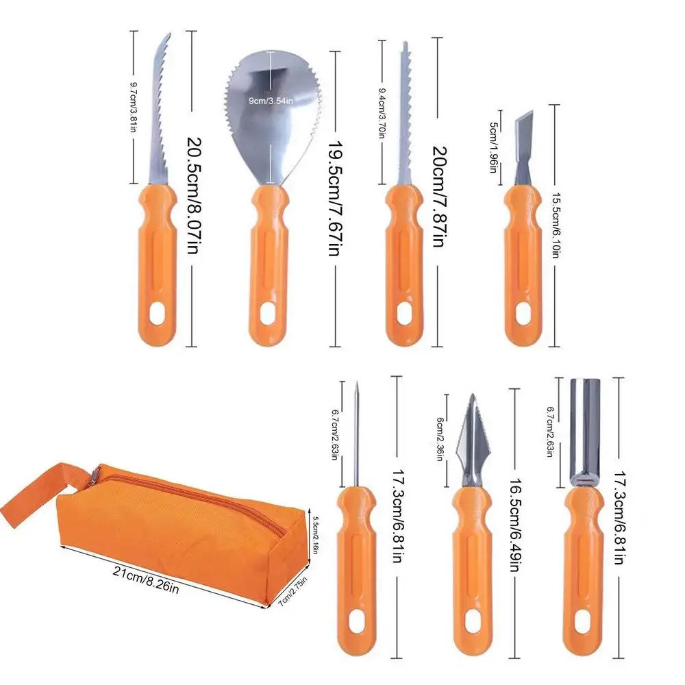 Description Picture 4 of itemHalloween Pumpkin Carving Set Tools Pumpkin Carving Knife Adults Pumpkin Cutting Supplies Engraving Kitchen Cutting Dropshipping