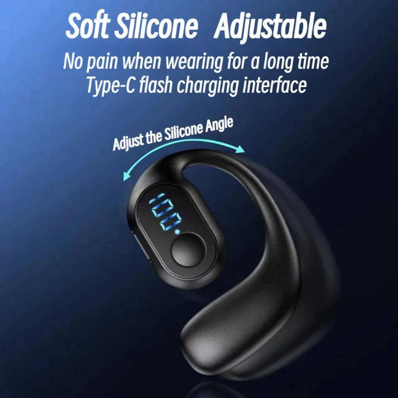 Description Picture 5 of itemWireless Bluetooth 5.4 Headphone Digital Display Single Earbud Ultra Long Standby Business Earphone HD Call Headset Outdoor