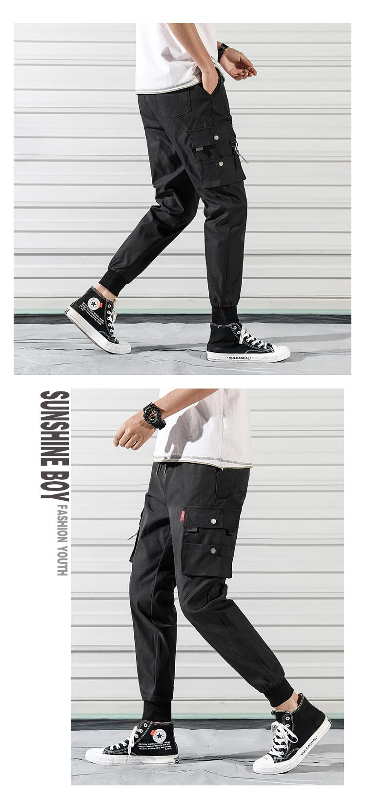 Description Picture 6 of item4 Colors!2023 Men's Workwear Pants with Plush and Thickened Winter Casual Harlan Leggings Casual Pants