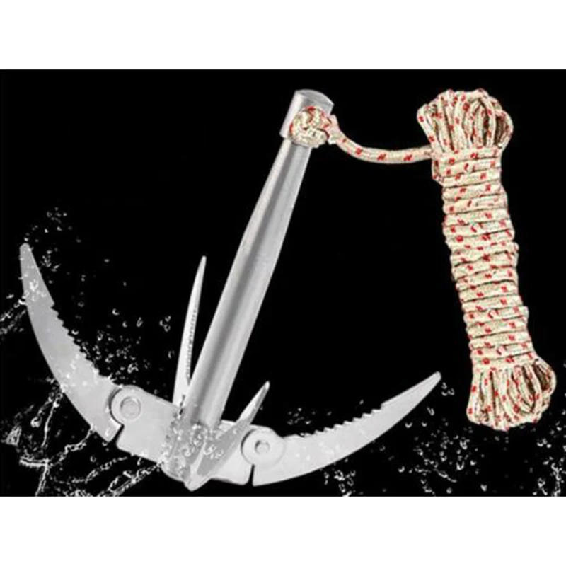 Description Picture 6 of itemFolding Boats Anchor With Rope Outdoor Grappling Hook Survival Tool Sturdy Durable For Small Boat Canoes Fishing Supplies