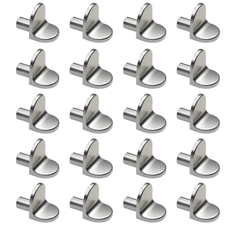 Description Picture 4 of itemBracket Shelf Pins Pins Plugs Versatile Application Zinc Alloy 5mm Cabinet Convenient Silver Support Studs Pegs Enhance Storage