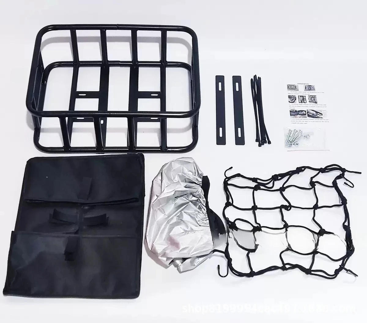 Description Picture 4 of itemRear Bike Basket Bicycle Cargo Rack Bag Large Capacity Fron  Basket Bike Baskets Rear Rack for Outdoor Travel Shopping