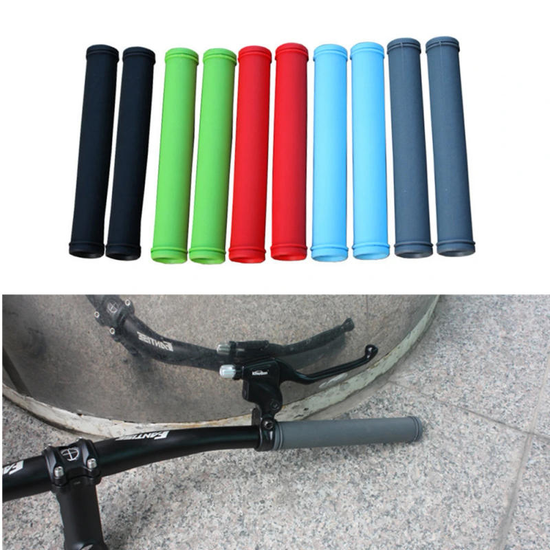 Description Picture 4 of item1Pair Fixie Bike Bicycle Grips Scooter Handlebar Drop Bar Rubber Anti-Slip 170mm Safety Bicycle Cycling Extension Handle Grip