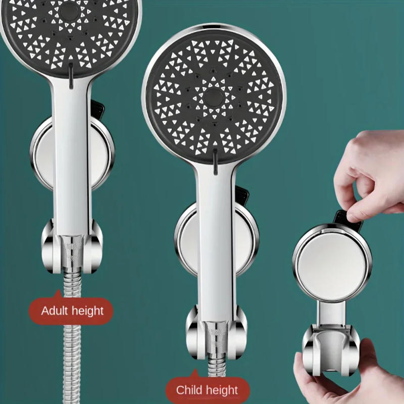Description Picture 3 of itemNew Shower Head Supports 360° Adjustable Suction Cup Wall Mounted Handheld Shower Holder Punch-free Bathroom Accessories