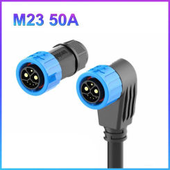 M23 2+1+5 Battery Connector Motorcycle Charger Plug Socket 50A Male Female IP67 Energy Lithium Electric Bicycle Charging Port