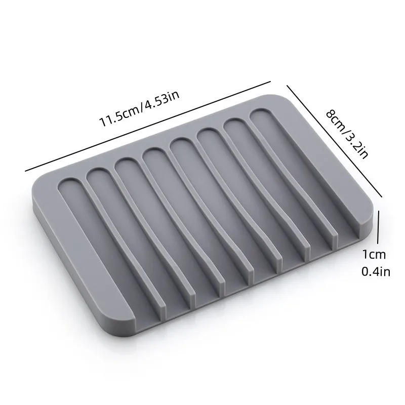 Description Picture 5 of itemSelf draining soap tray, advanced silicone soap holder, used for showers, bathrooms, kitchens, bathtubs, razors, sponges, can be