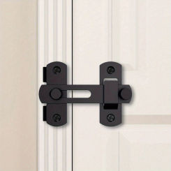 1pc Stainless Steel Barn Door Locks,0°/180° Flip Sliding Latch for Garage,Bathroom,Pet Doors & Windows,Garage,Bathroom