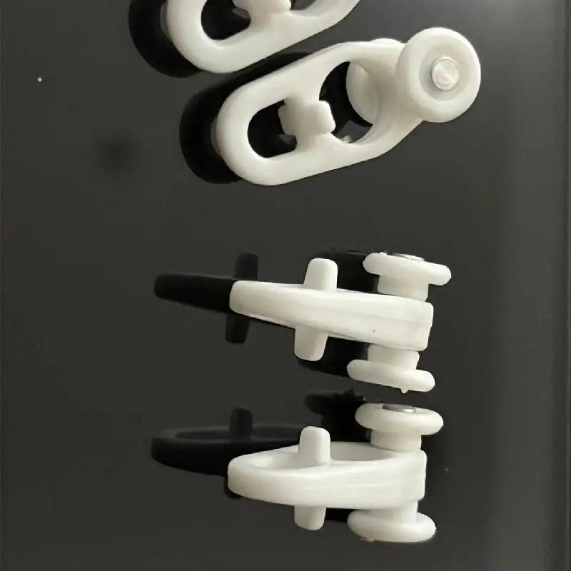 Description Picture 6 of item10PCS plastic slide rail wheel curtain straight rail curved rail roller hook and loop window decoration hardware accessories