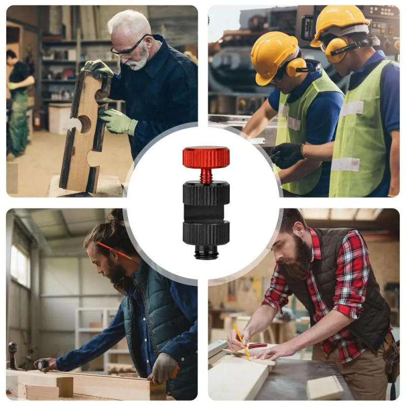 Description Picture 5 of itemFraming Square Clamps Anti-Slip Framing Square Stops Aluminum Alloy Stair Stringer Layout Tool Rafter Gauge Clamps For