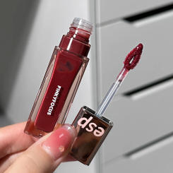 Small Square Tube Mirror Lip Gloss Waterproof Long-lasting Non Smudging Lip Gloss Plain And White Ladies' Lip Gloss