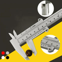 0-150mm Tool Woodworking Metalworking Plumbing Model Making Plastic Vernier Caliper Aperture Depth Diameter Measure Tool