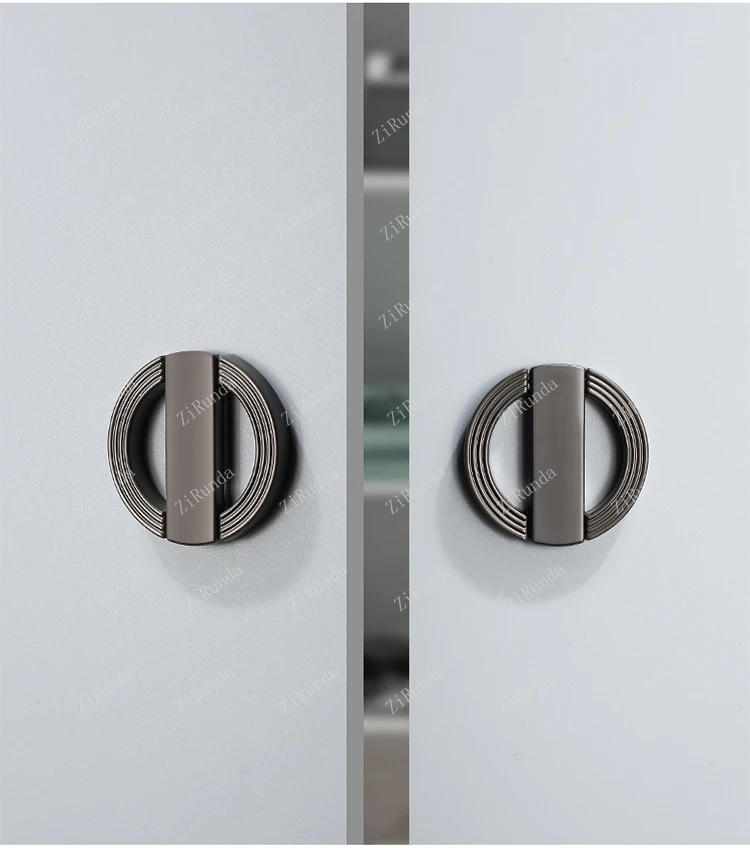 Description Picture 6 of itemGolden drawer handle surface cabinet flat handle tatami invisible wardrobe door sliding door dark handle hidden