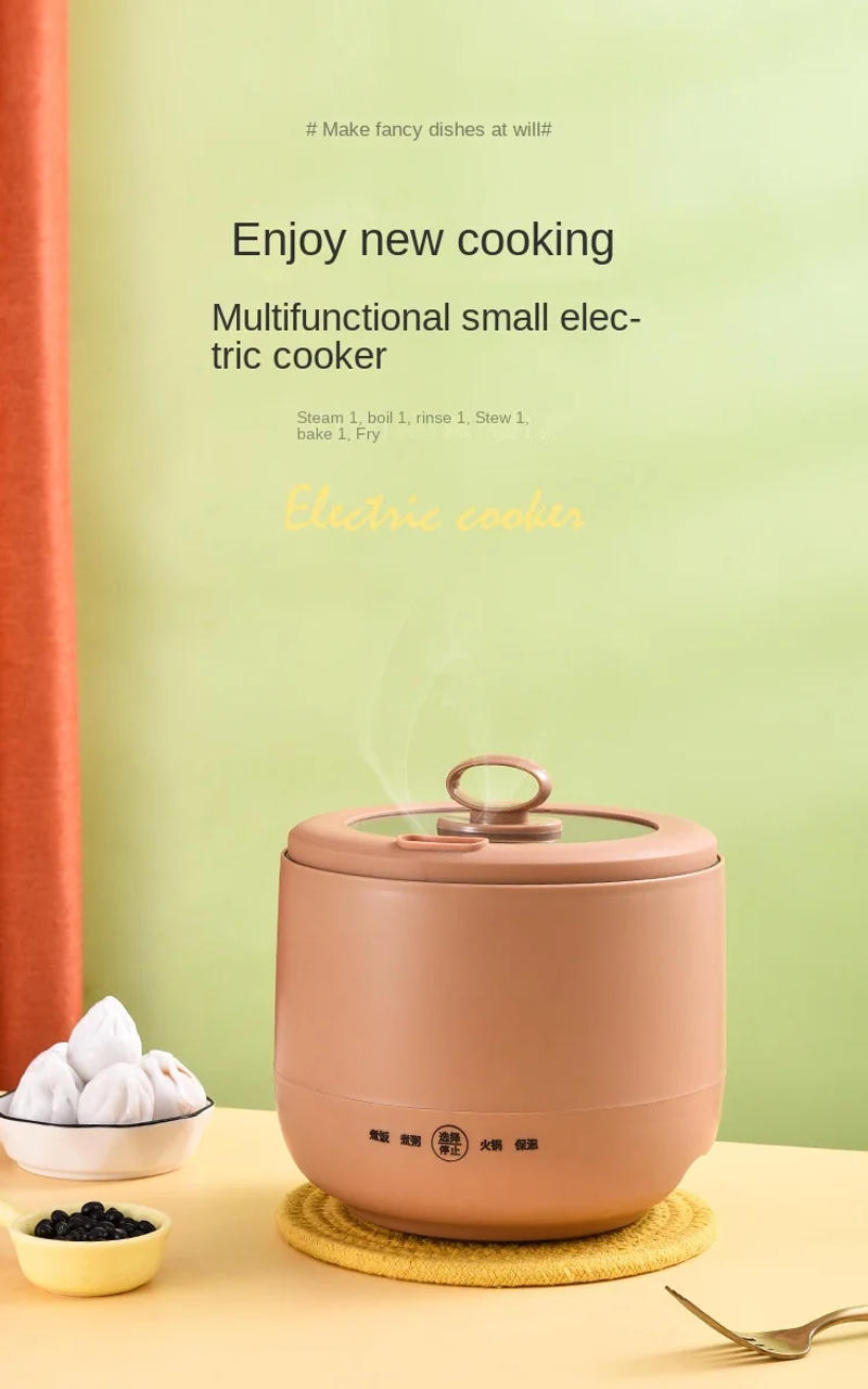 Description Picture 2 of item220V Non-stick Electric Rice Cooker 1.5L Multi Cooker Electric Hot Pot Food Cooking Pot Machine