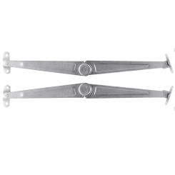 Hinge Stay Lift Lid Supports 26cm 2pcs Accessory Silver Cupboard Door Furniture Hardware Home Improvement Iron