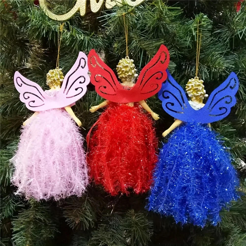 Description Picture 6 of itemLuxury Star Angel Christmas Tree Topper with Elegant Dress - No Battery Needed, Perfect for Winter & New Year Decor