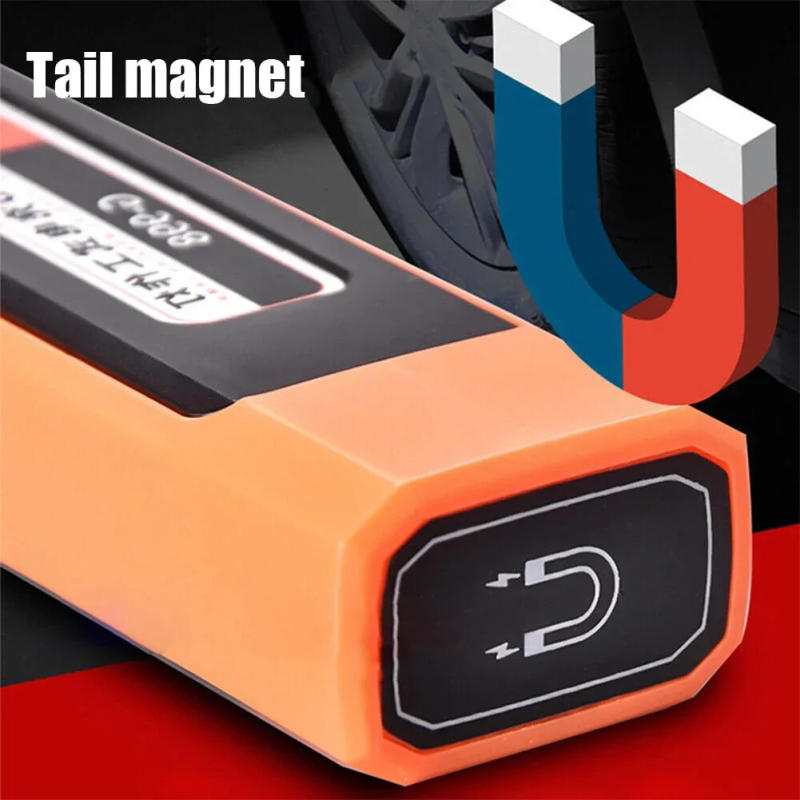 Description Picture 5 of item1Pc Outdoor Portable USB Rechargeable Work Light Magnetic COB LED Flashlight Hanging Lamp with Built-in Battery Camping Torch