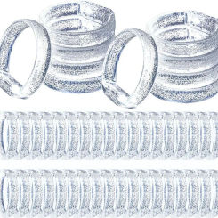 10/20/50Pcs LED Light up Bracelets White Wristbands Glow Party Toys Favors Supplies for Birthday Halloween Christmas Wedding