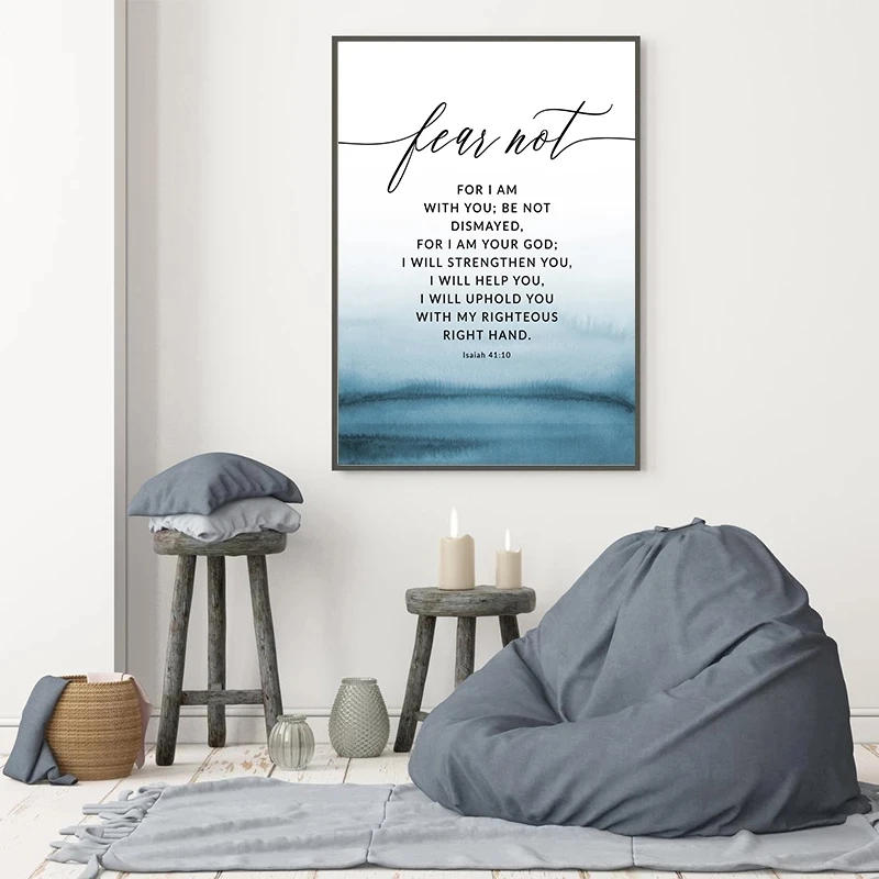 Description Picture 5 of itemChristian Wall Pictures Psalm 121 Bible Verse Quote Canvas Painting Scripture Wall Art Prints Baptism Gift  Faith Poster Decor