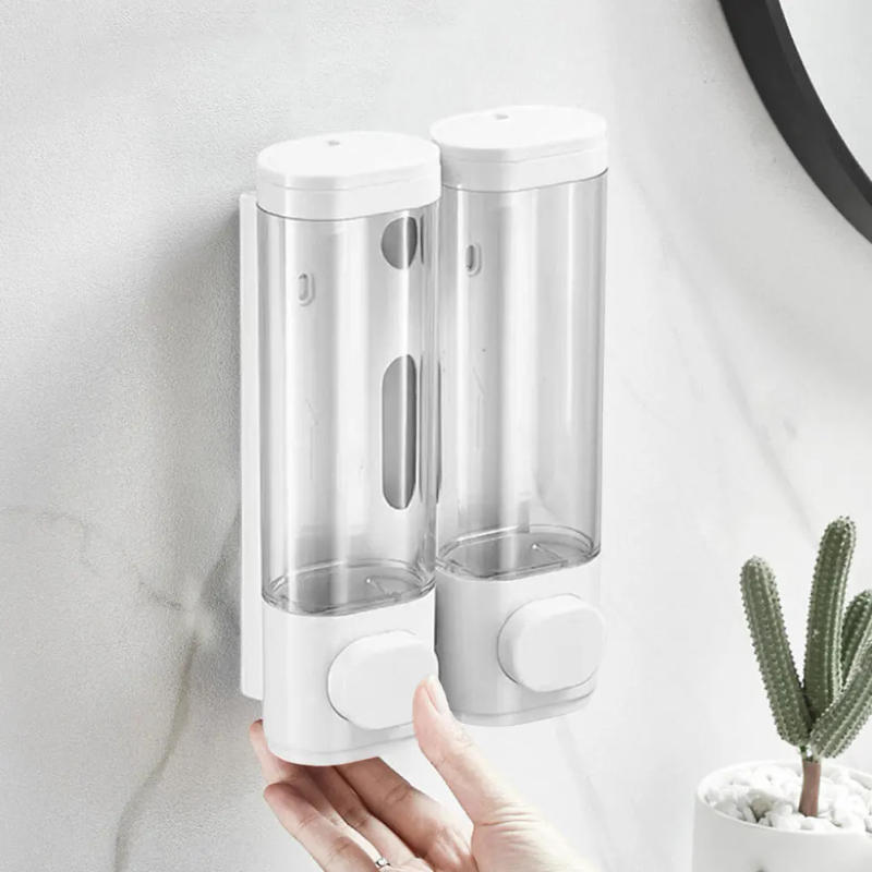 Description Picture 6 of item300ML Liquid Dispenser Wall- Mounted Manual Hand Soap Dispenser Punchless Soap Dispenser Refillable for Home Hotel Restaurant