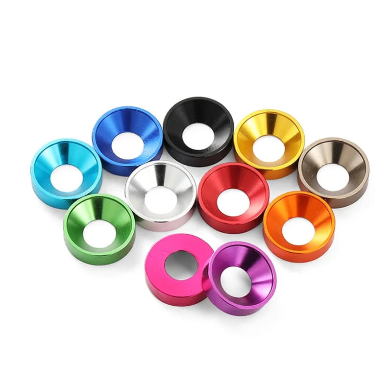 Description Picture 6 of itemAluminum washer M2M2.5 M3M4 M5M6M8 Aluminum Alloy Countersunk Head Washer Bolt Washers Gasket Anodized Flat Head Washer Colorful