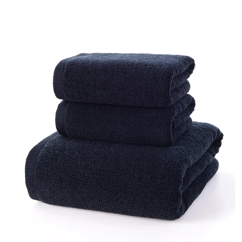 Description Picture 5 of itemBlack Bath Towel Thick Large Soft Cotton Face Hand Shower Towels for Adults Kids Home Bathroom Spa toalla 34*74cm/70*140cm