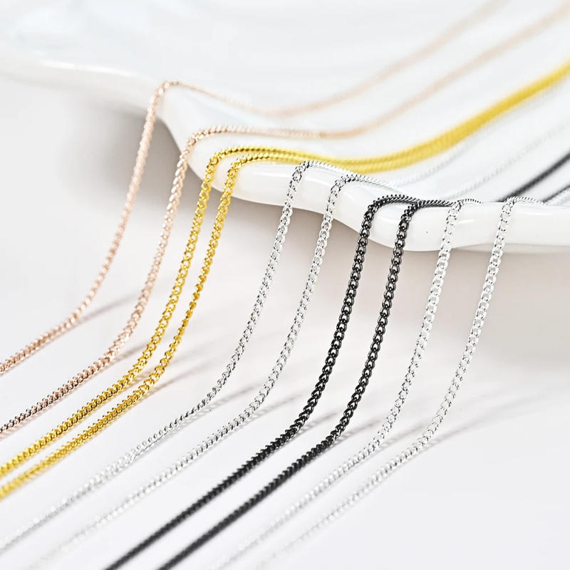 Description Picture 6 of item100cm Gold Silver Metal Chains Nail Charms 3D Nail Art Decorations Rose gold/Black Punk Chain Nail Art Rhinestones DIY Jewelry