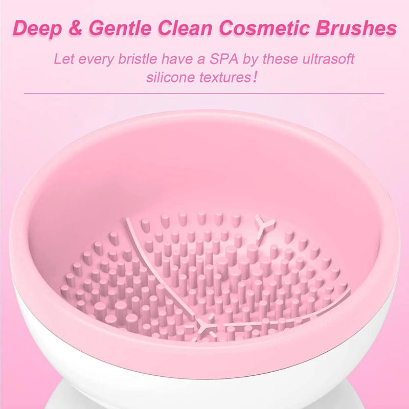 Description Picture 5 of itemNEW 1PCS Electric Makeup Brush Women Cleaner Automatic Silicone Washing Spinner Makeup Products USB Cleaning Tools & Accessories
