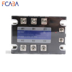 FCABA 1PC Three-phase Solid State Relay for Heating Pipe BERM-3 032 38 100Z-200Z Pure Copper Terminal