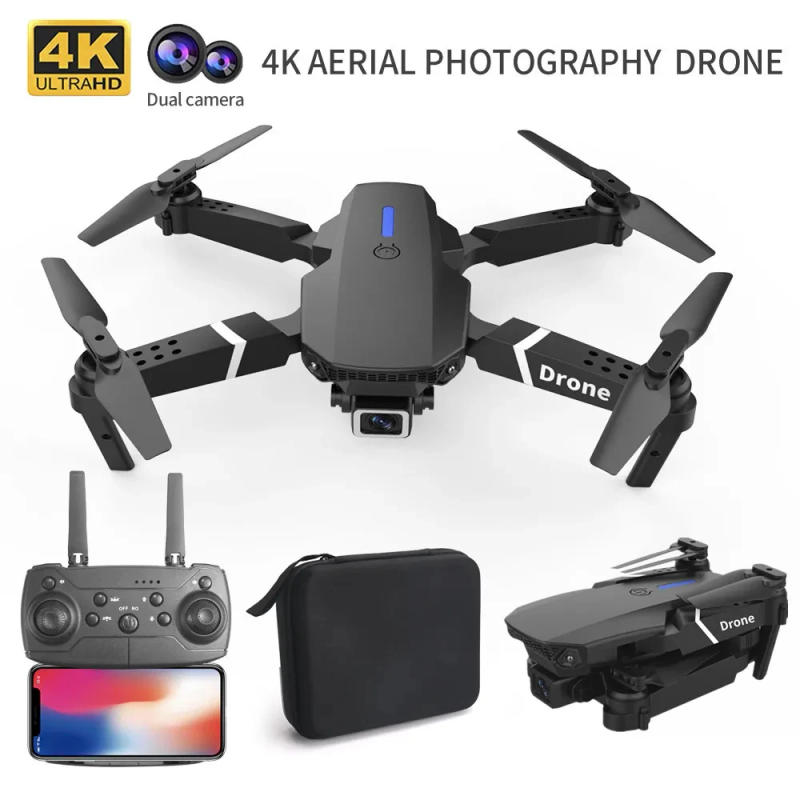 Description Picture 2 of itemProfessional Drone E88 4K Wide-Angle HD 1080P Camera WiFi FPV Height Hold Foldable RC Drone Quadrotor Helicopter Children's Toys
