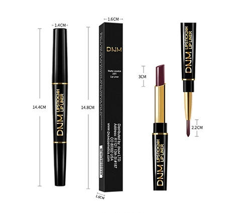 Description Picture 3 of itemDouble Ended Matte Lipstick Women Lip Liner 2 In 1 Makeup Matte Lipstick Durable Waterproof Nude Red Lipstick Lips Cosmetics