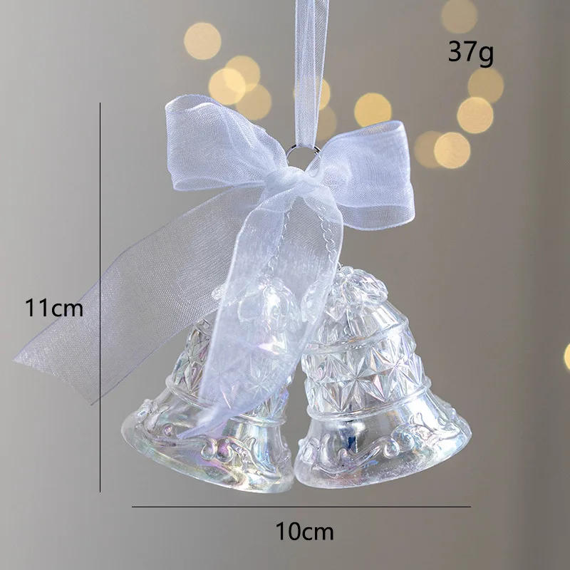 Description Picture 4 of itemColorful Transparent Jingling Bell Elk Christmas Tree Pendant 2025 Noel Tree Hanging Decor Merry Christmas Feliz Navidad Decor