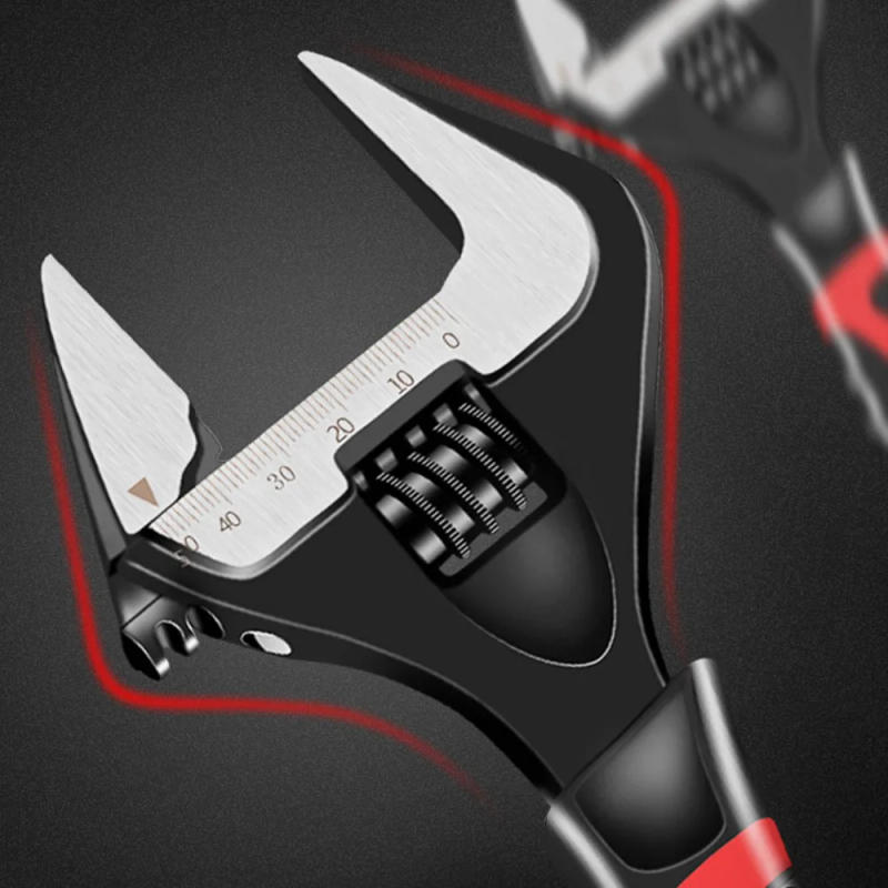 Description Picture 4 of itemAdjustable Spanner Universal Key Nut Wrench Opening Wrench Home Hand Tools Multi Tool 6inch 8inch