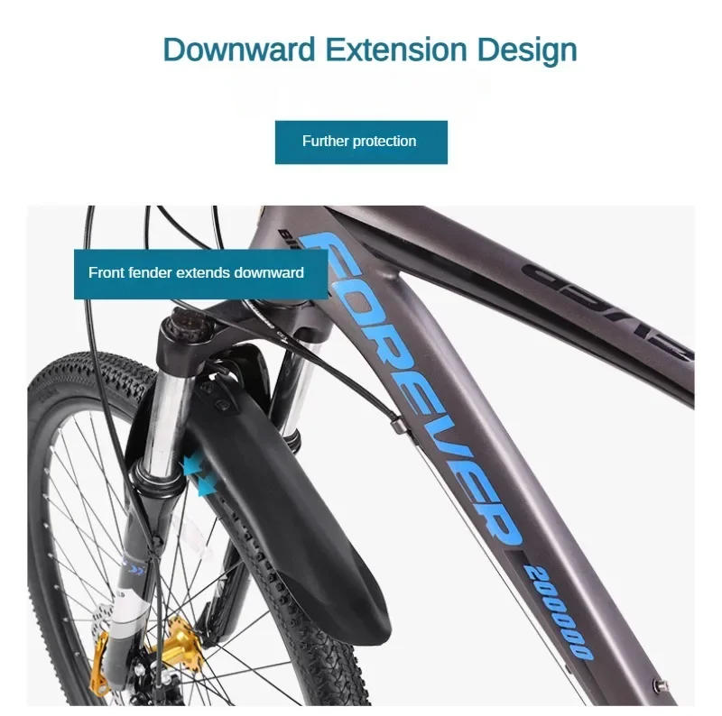 Description Picture 5 of item2PCS Mountain Bicycle Road Bike Fender Front Rear Mudguard Quick Release Road Cycling Mountain MTB Fender For 20 24 26 Inch Bike