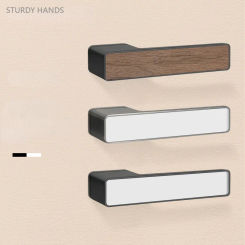 Modern Zinc Alloy Bedroom Door Locks Silent Magnetic Mechanical Door Locks Hidden Keyhole Hardware Locks