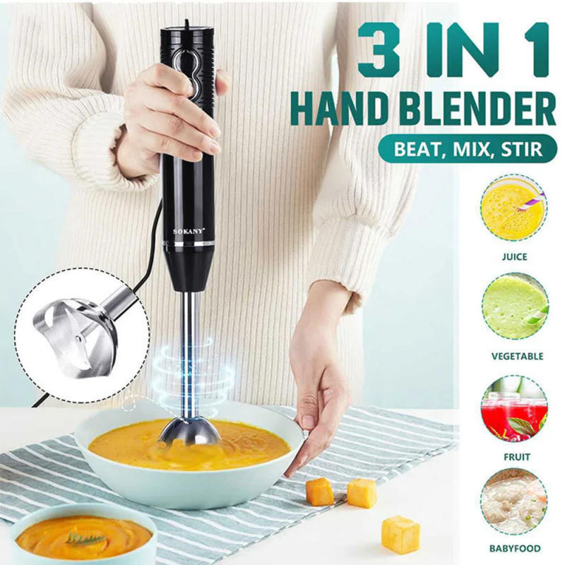 Description Picture 2 of itemMultifunctional Portable Blender For Kitchen 3-in-1 Household Handheld Small Electric Mixer Food Juicer Home Appliance