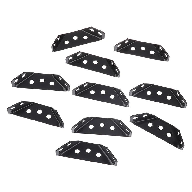 Description Picture 4 of item10pcs Universal Furniture Corner Connector Stainless Steel Corner Brace With Screws Heavy Duty Angle Shelf Brackets For Wood