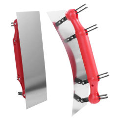 Extensive Use Arc Paint Trowel Adjustable Non-slip Handle Scrape Putty Trowel High Carbon Steel Smooth Putty Spatula Renovation