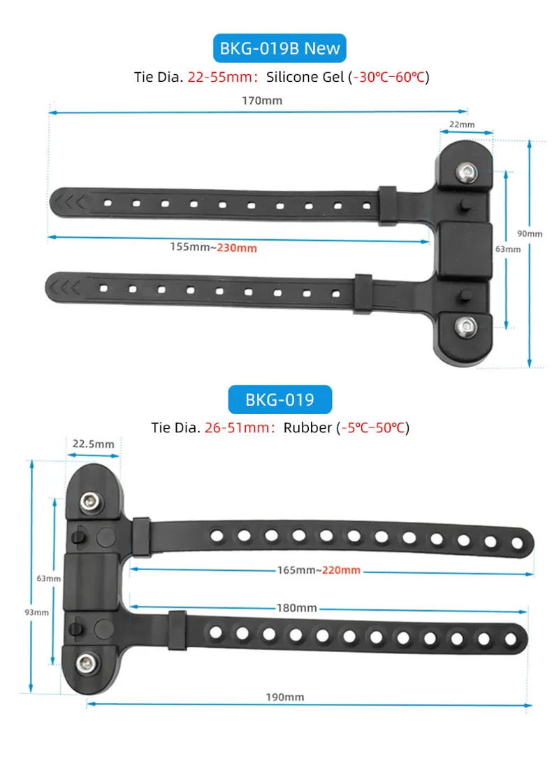 Description Picture 4 of itemWide Scope Bicycle Water Kettle Mount Adaptor Elastic Silicone Gel Bandage Bottle Cage Strap Seatpost Fork Frame Install