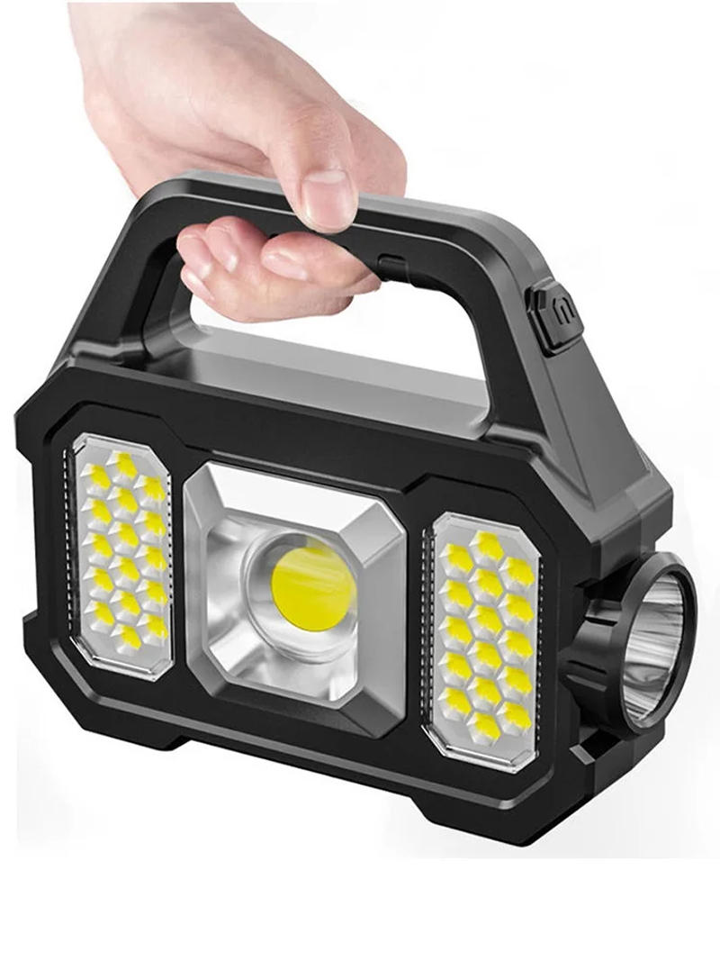 Description Picture 5 of item500lm Rechargeable Flashlight Waterproof 6 Gears Flashlight Portable Torch Light Solar USB Charging for Outdoor Accessories