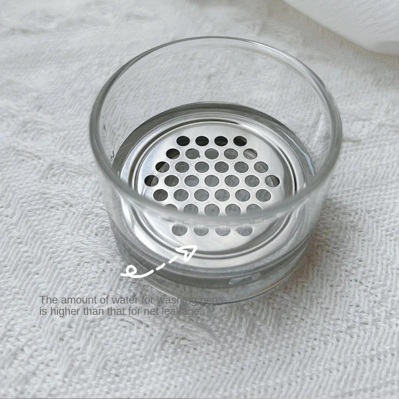 Description Picture 5 of itemNail Brushes Washing Cup Water Cleaner Easy Cleaning Portable Brush Mesh Layers Washer for Nail Art Sequins Nail Tools
