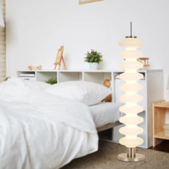 Floor Lamp Acrylic White Decorative Shade Accessories Replacement 25x57.5cm for Living Room Simple Installation Lightweight