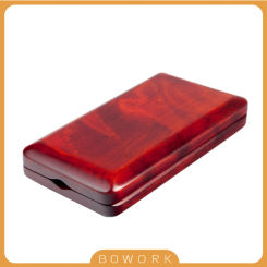 Wooden Reed Case With Inner Soft Cloth Instrument Accessories Container Red Wood Reeds Holder Storage Box For 3PCS Oboe Reeds