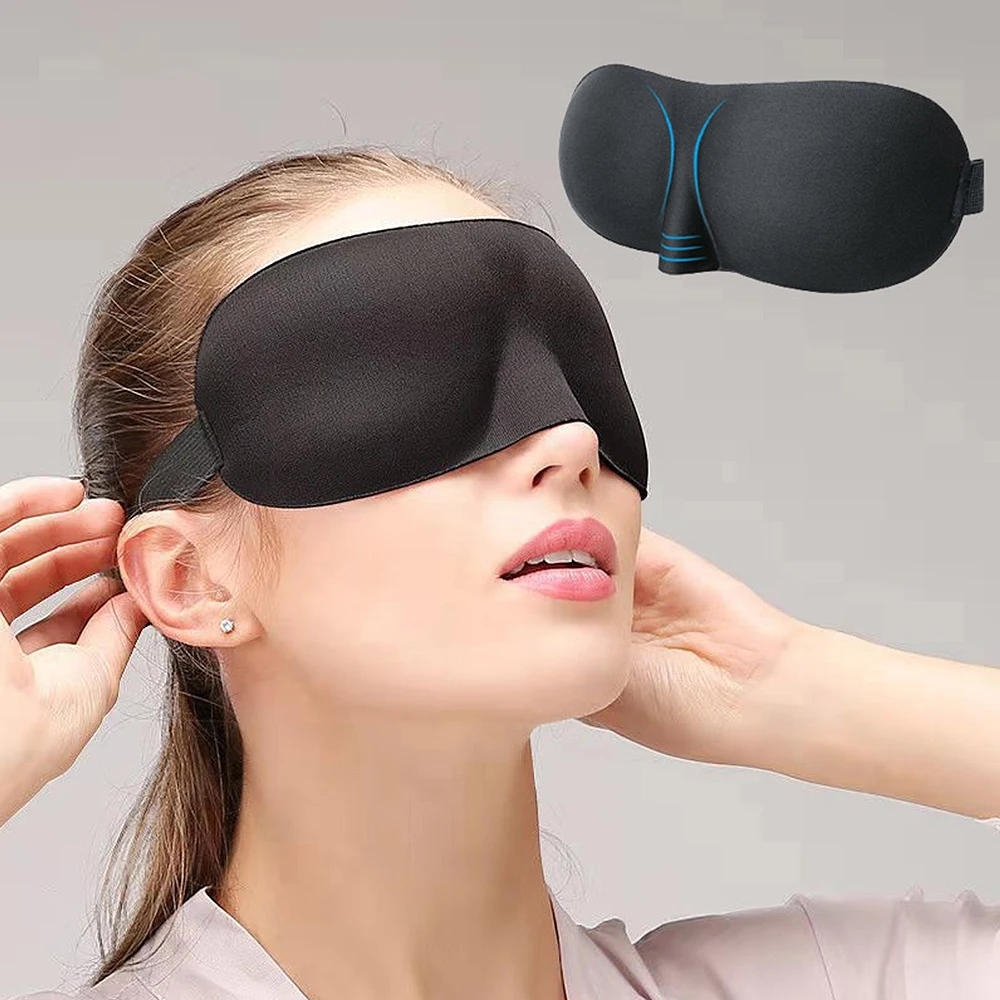 Description Picture 2 of itemTcare 2PC 3D Sleeping Eye Mask Travel Rest Aid Eye Mask Cover Patch Paded Soft Sleeping Mask Blindfold Eye Relax Massager Beauty